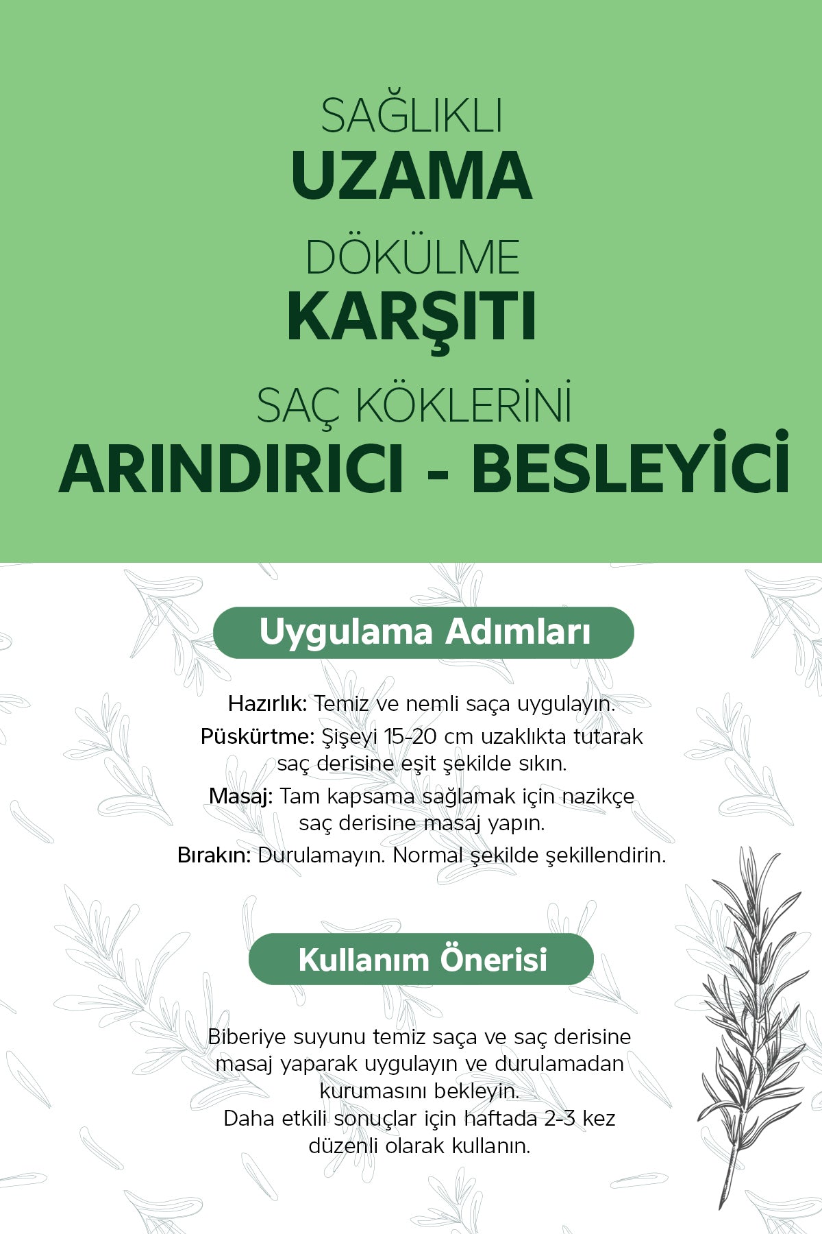 Biberiye Suyu içerik