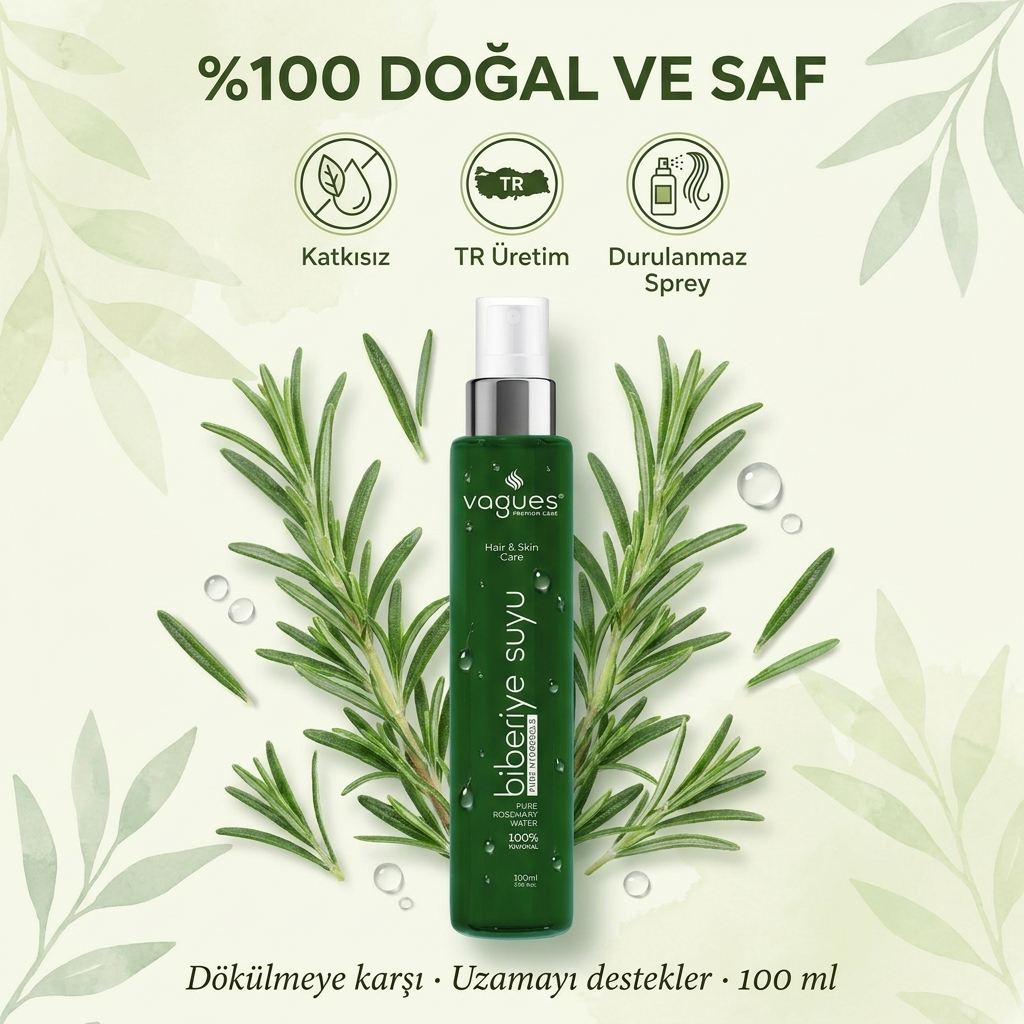 %100 Doğal ve Saf Biberiye Suyu