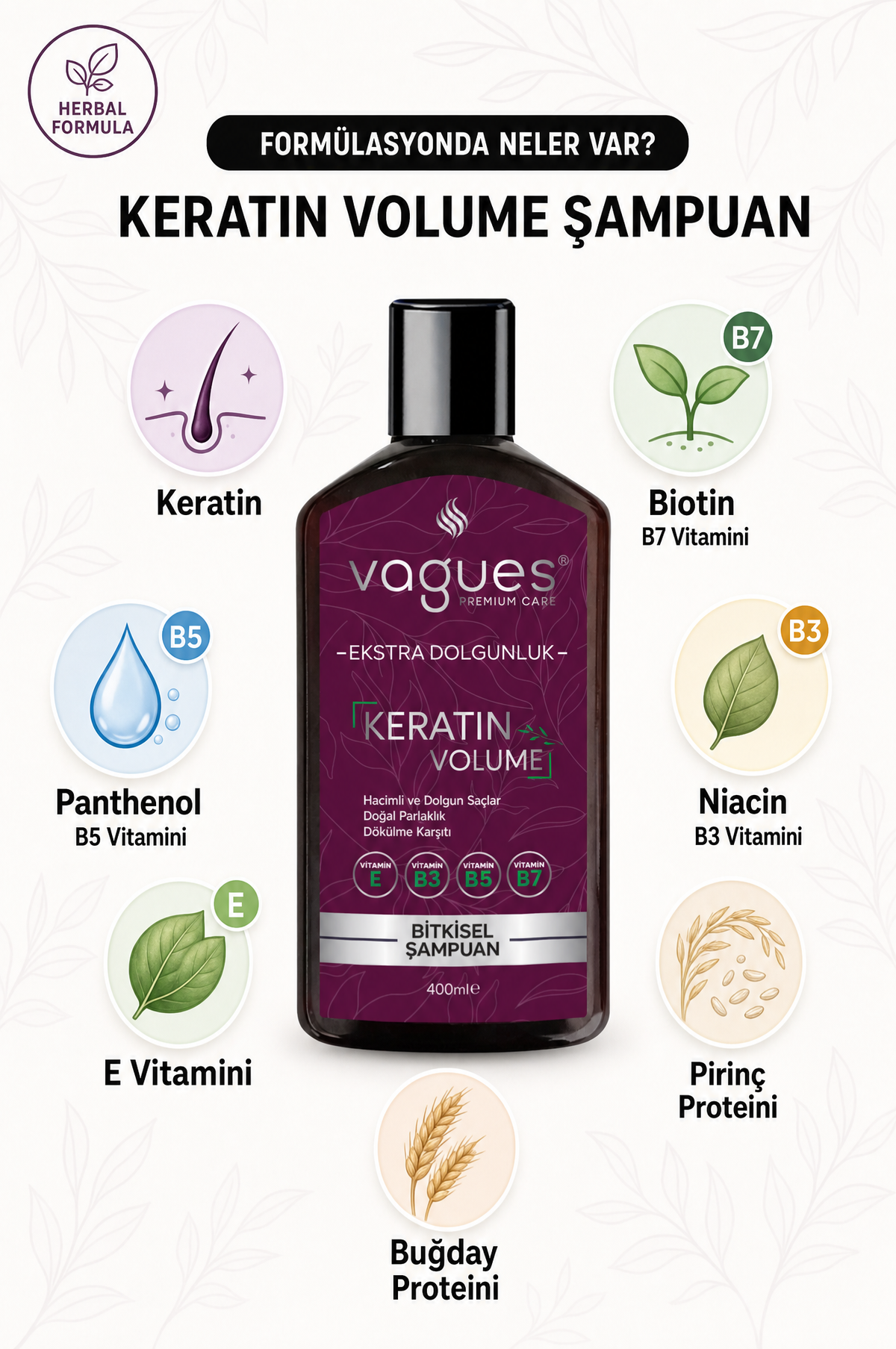 Keratin Volume - Formülasyonda Neler Var içerik görseli