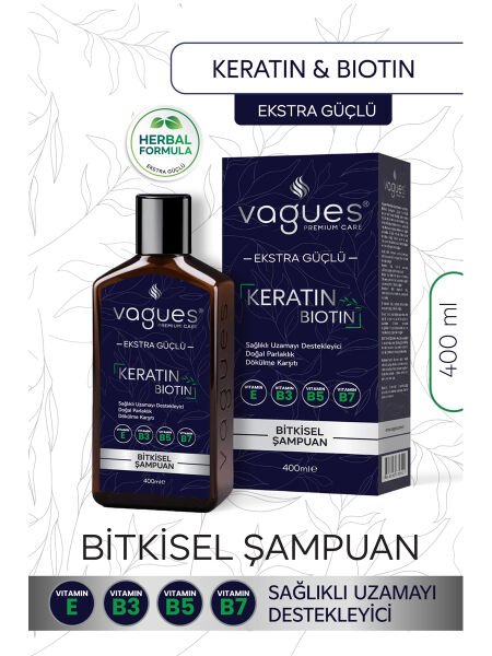 Vagues Keratin & Biotin Bitkisel Şampuan 400 ml
